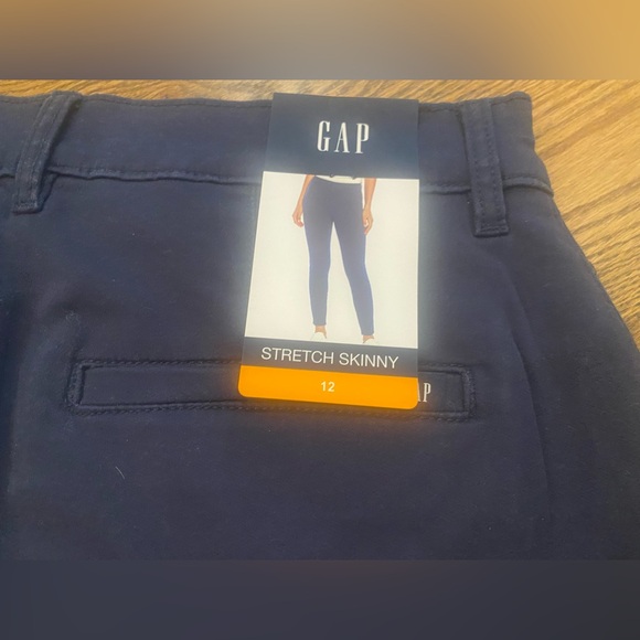 GAP Stretch Skinny Pants - Size 12 - NWT - Twilight Blue - Picture 8 of 10